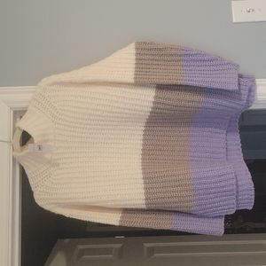 Ann Taylor color block sweater